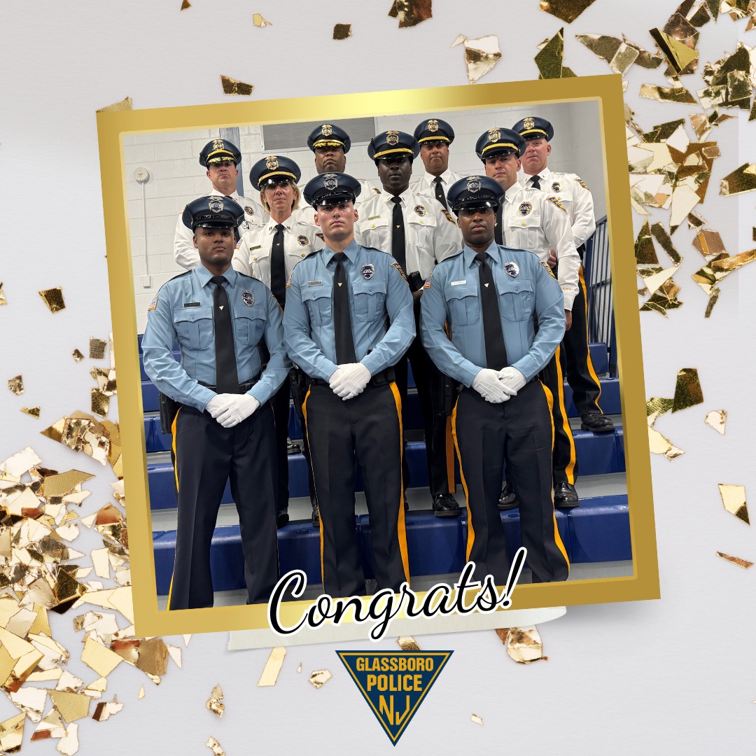 Glassboro - Congratulations to our newest officers, Ptl. Haney, Ptl ...