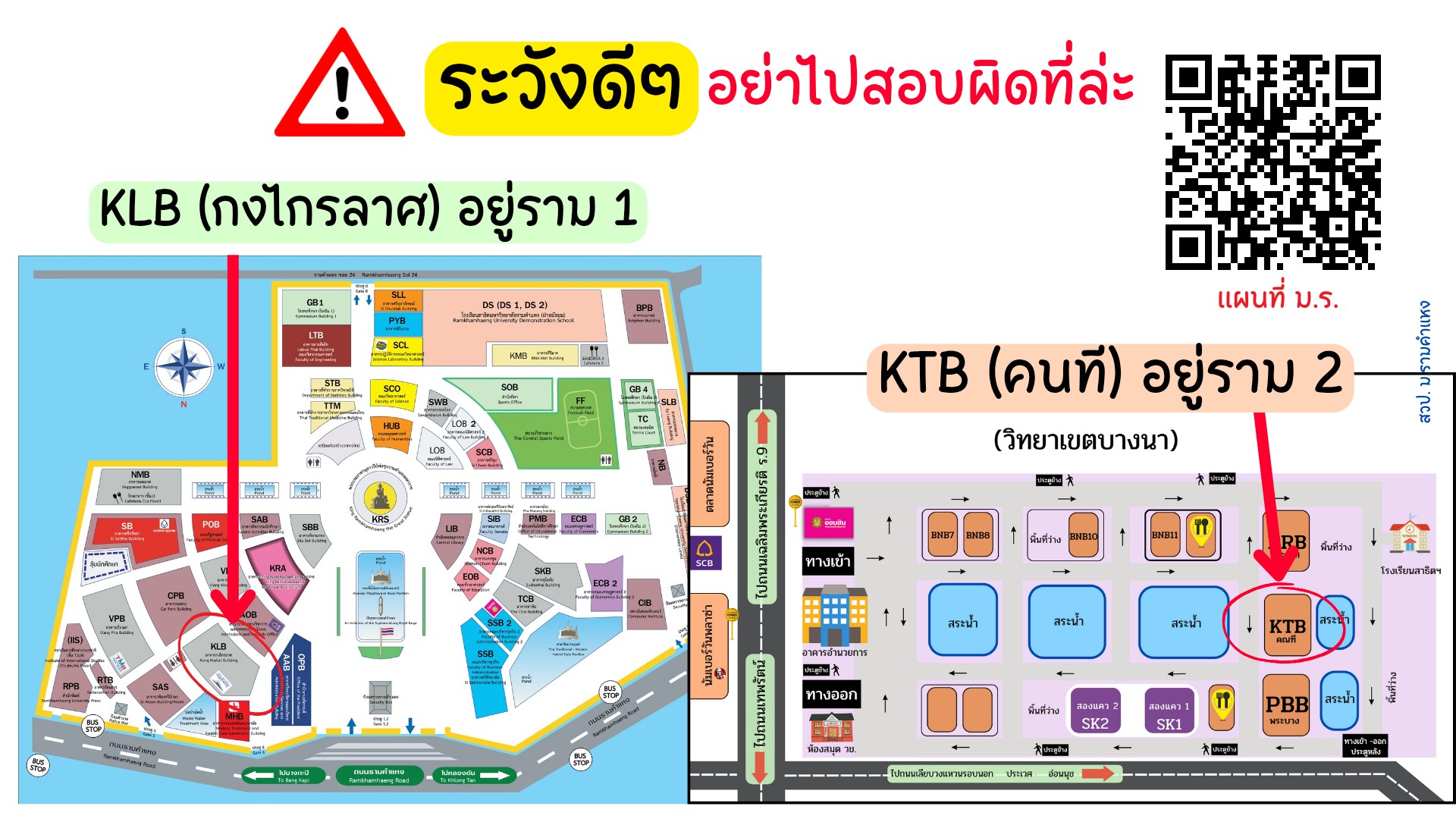 อย่าไปผิดสถานที่! ย้ำนะจ้าอาคาร KLB... - รัฐศาสตร์ ม.ร. FC | Facebook