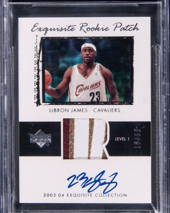 rare lebron rookie card James 2002 Rookie Review NBA Laser Cut #6 PGI 10 No one has ever seen