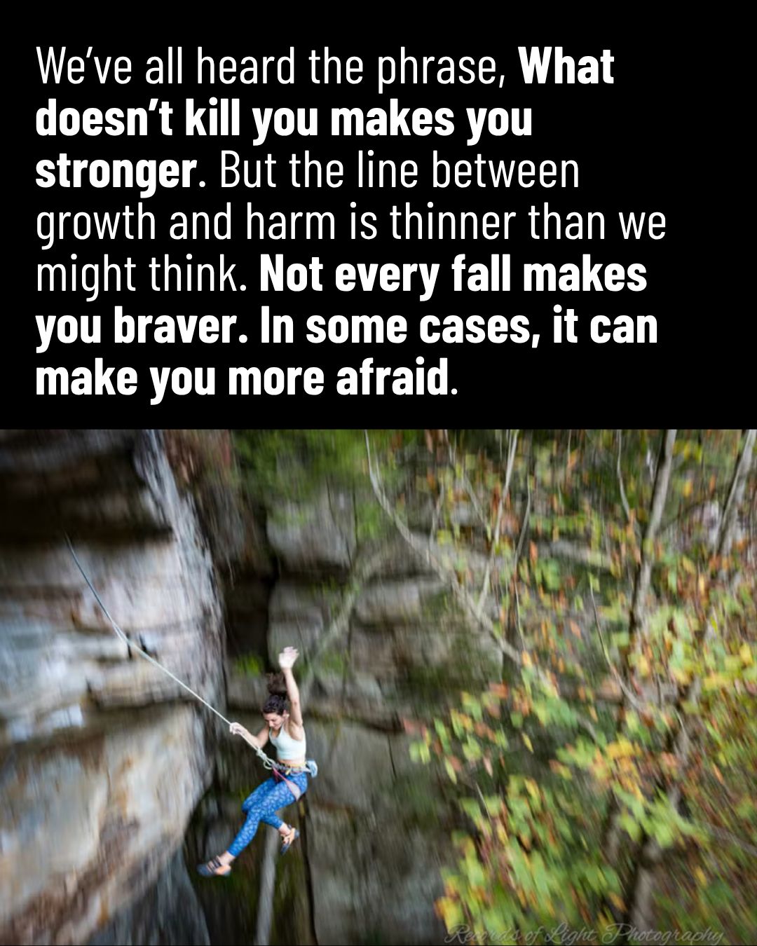 Fall practice in climbing is frequently prescribed training technique ...