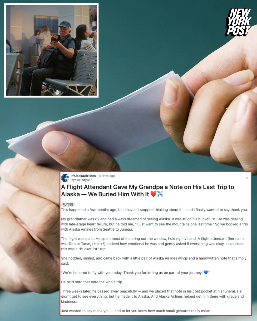 New - An Alaska Airlines flight attendant moved people to tears after ...