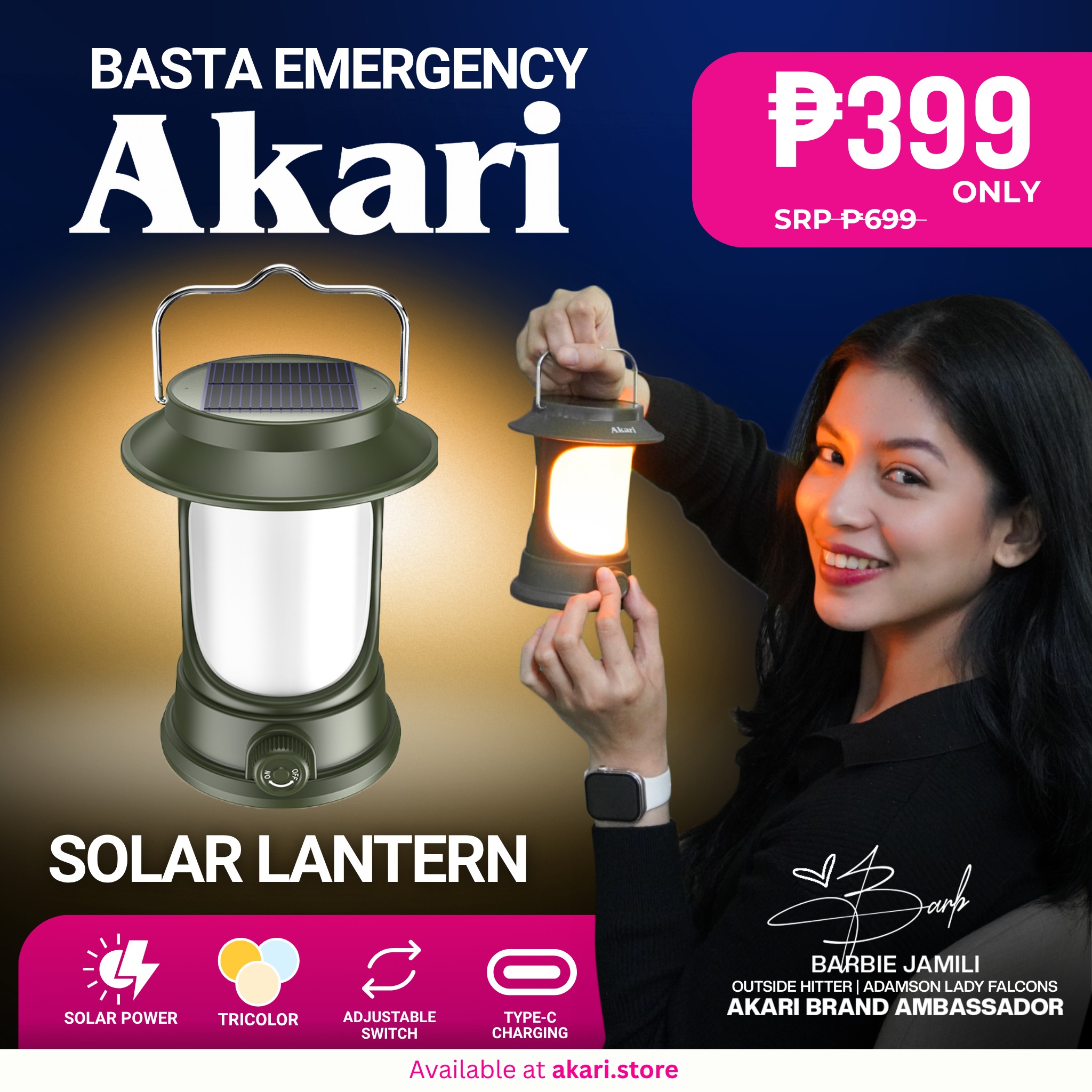 Akari - Basta Emergency, AKARI with Barbie Jamili! 🌧️⚡ Grab your Solar ...