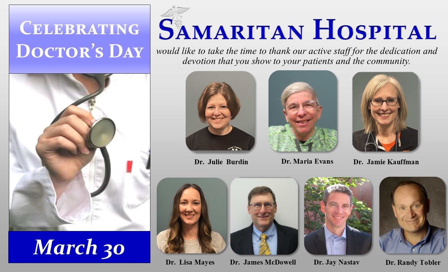 Samaritan Hospital - Our sincerest thanks to our active staff ...