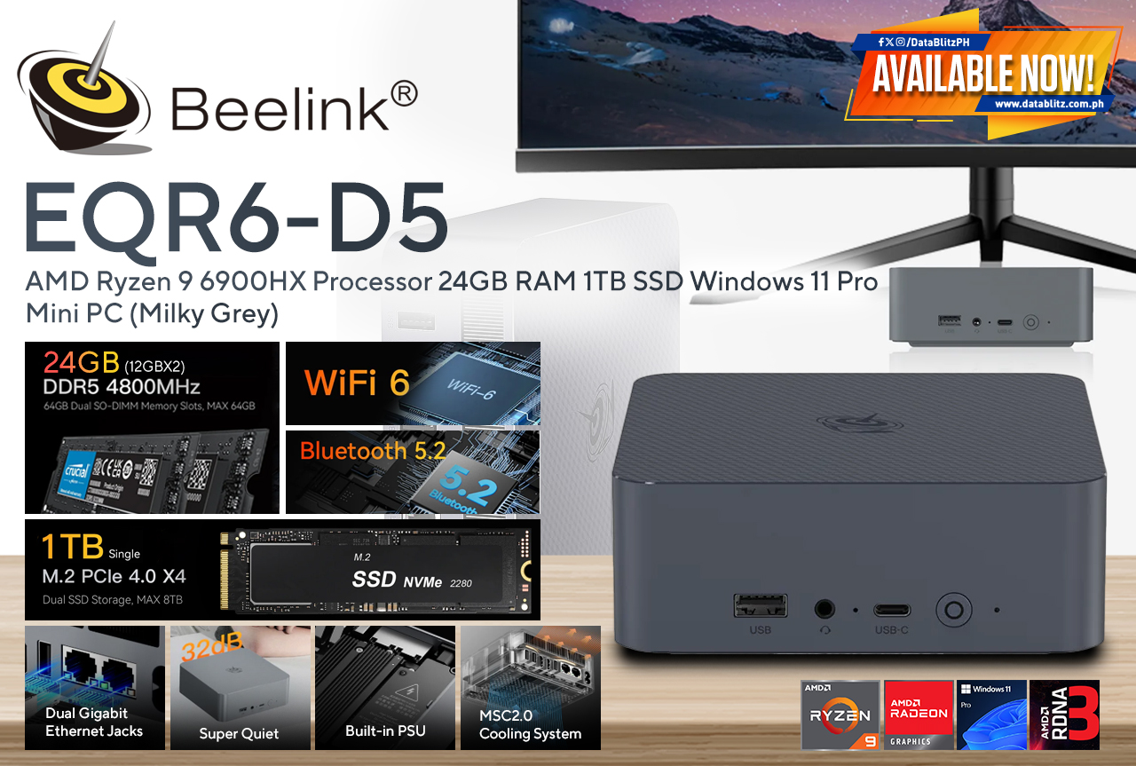 DataBlitz - 𝐒𝐌𝐀𝐋𝐋 𝐅𝐎𝐑𝐌 𝐅𝐀𝐂𝐓𝐎𝐑, 𝐇𝐔𝐆𝐄 𝐏𝐎𝐓𝐄𝐍𝐓𝐈𝐀𝐋! 🎯💡 Beelink EQR6-D5 AMD ...