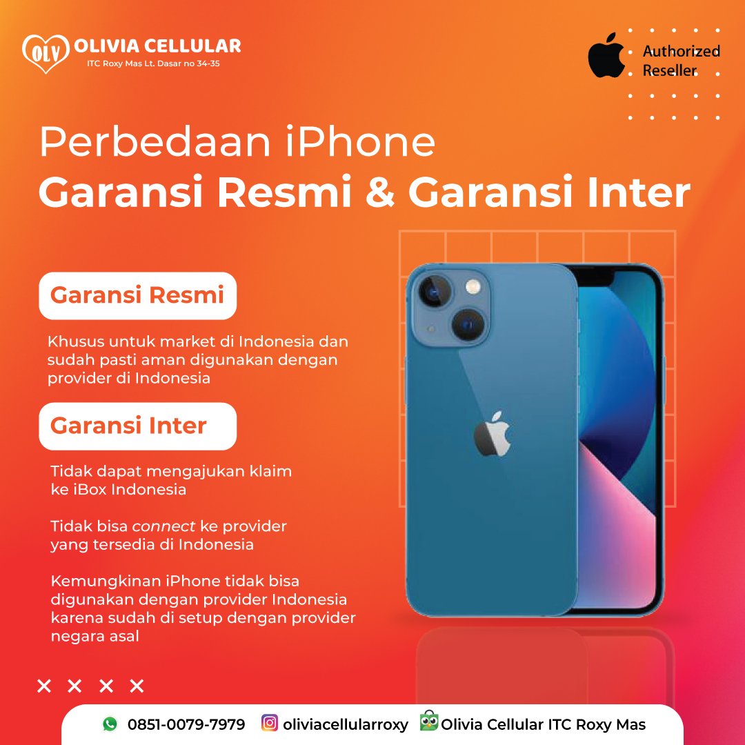 Olivia Cellular ITC Roxy | Central Jakarta