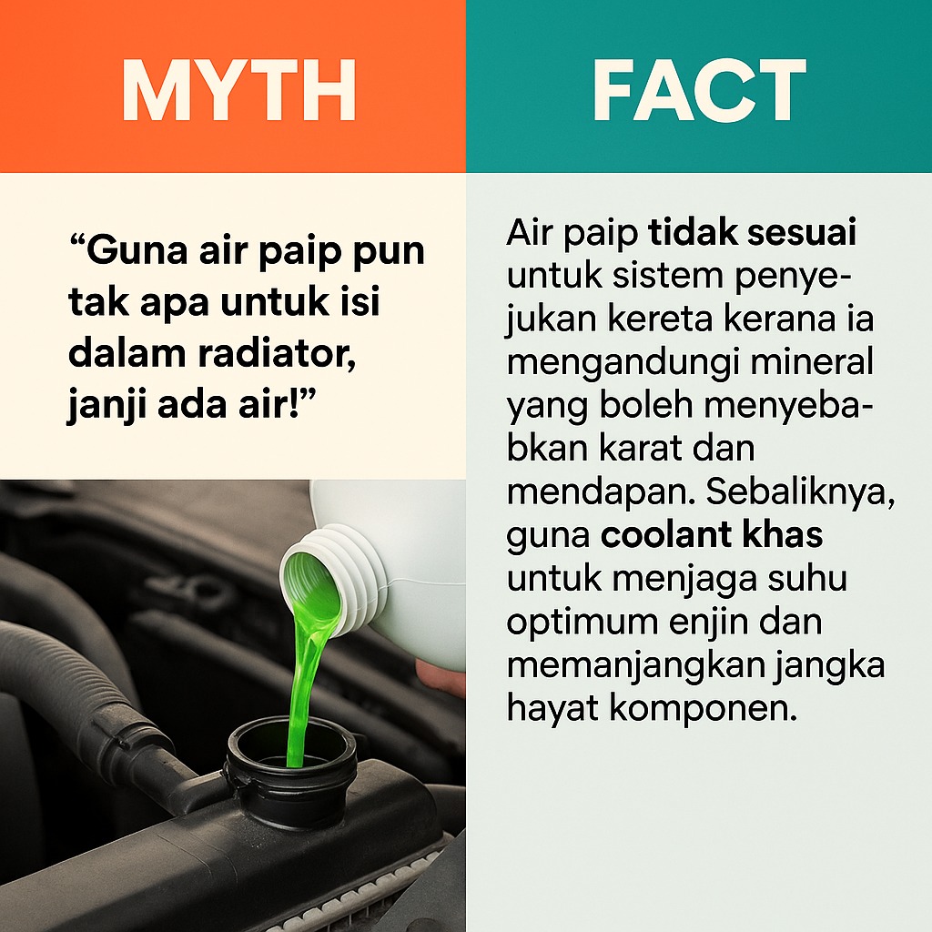 🚗💧 MYTH vs FACT: Guna Air Paip untuk... - KEDAI TAYAR BEST | Facebook