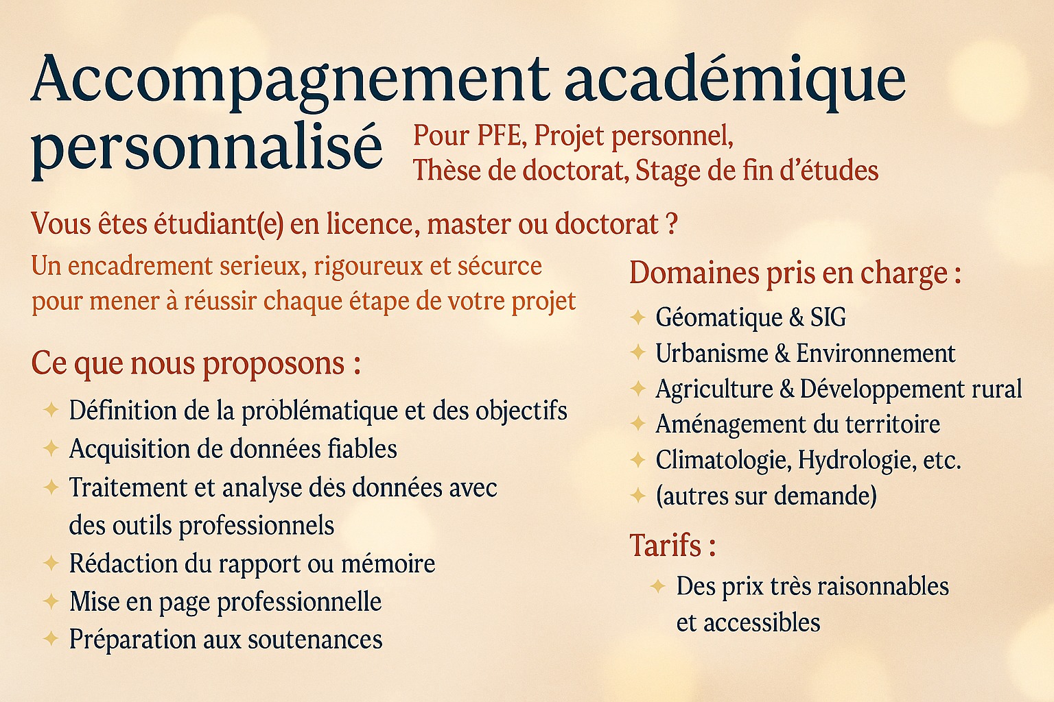 SIG - 🎓 Besoin d'aide pour votre PFE, mémoire, thèse ou rapport de ...