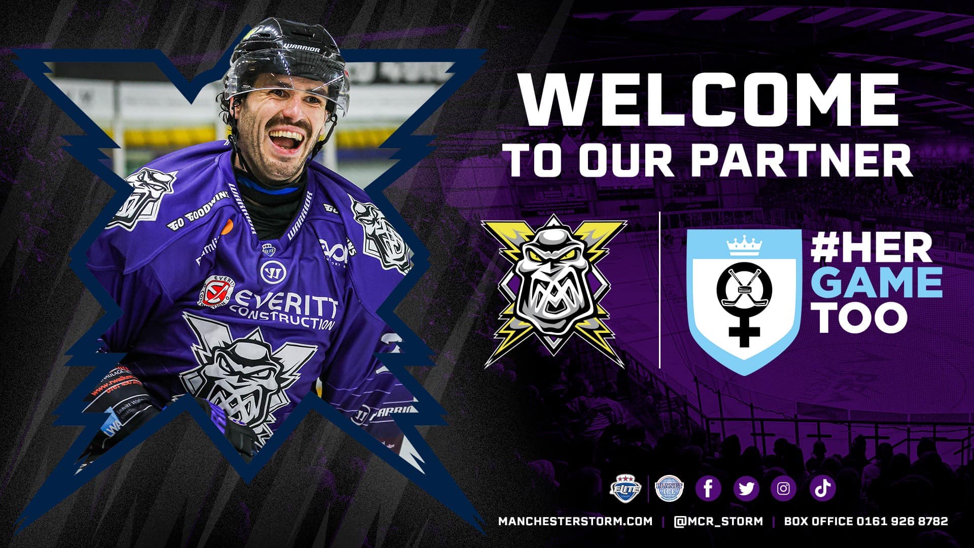 MANCHESTER STORM X HER GAME TOO... - Manchester Storm