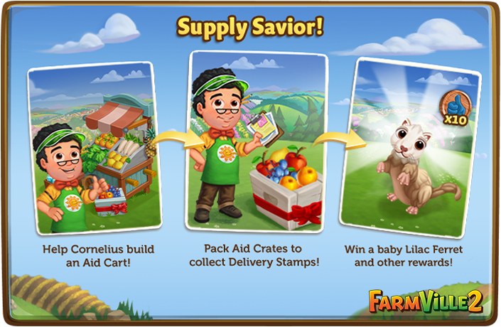 Cornelius needs your help building the Aid Cart! Pick Aid Crates