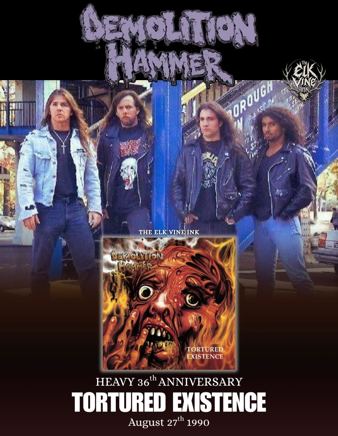Thirty-six years ago today, Demolition Hammer unleashed their full
