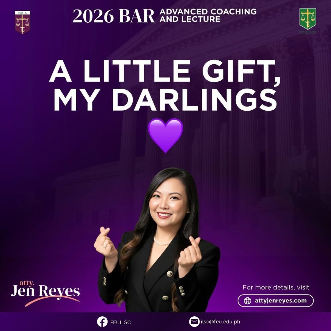 💜 A little gift, darlings, from... - FEU Law Student Council | Facebook