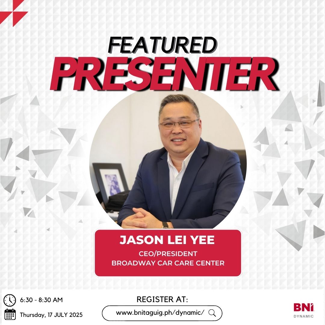 BNI - 🚗🛠️ Feature Presentation: Jason Lei Yee, CEO of Broadway Car Care ...