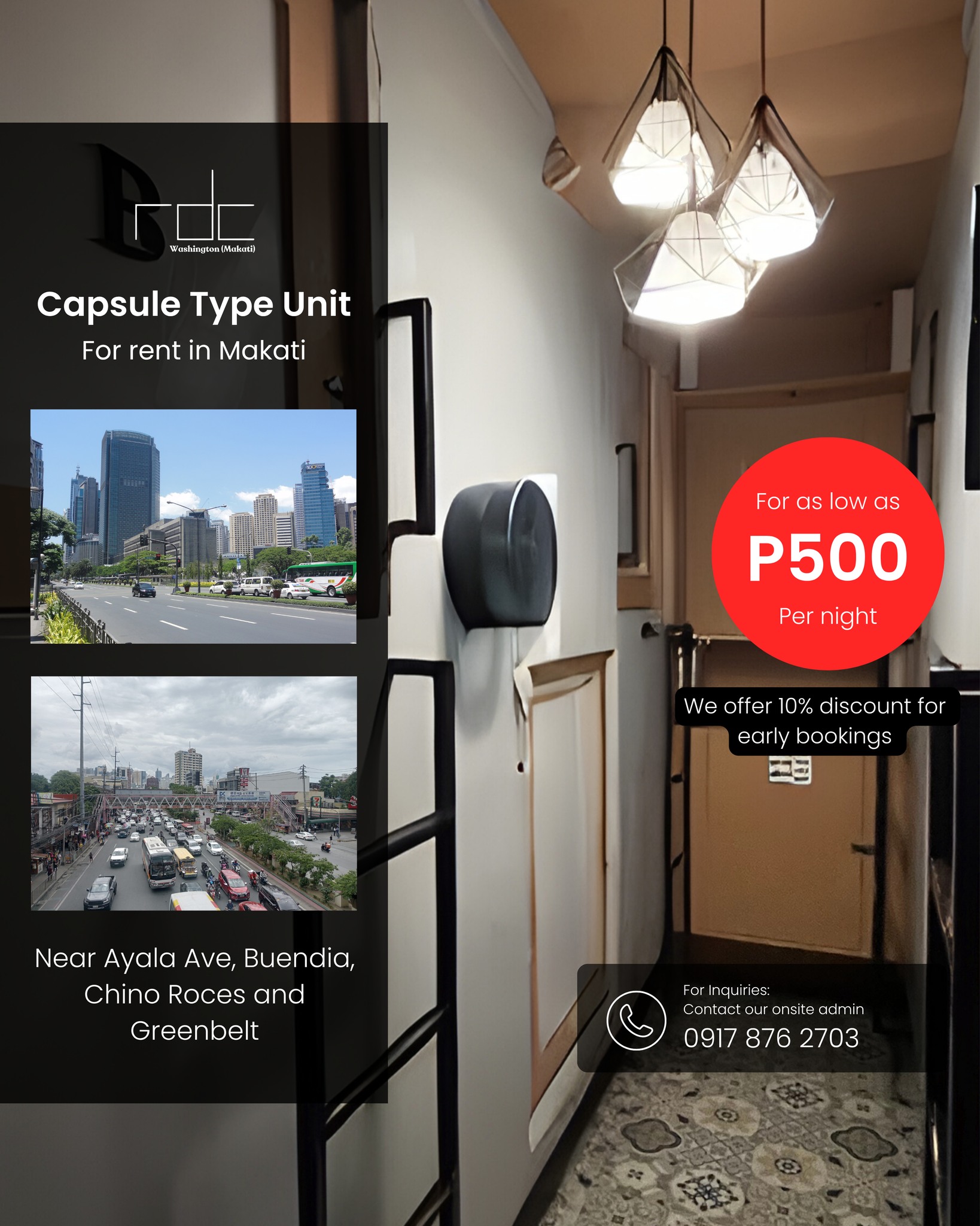 Affordable Makati Capsule Room for Rent - Enclosed Bedspace Walk to CBD ...