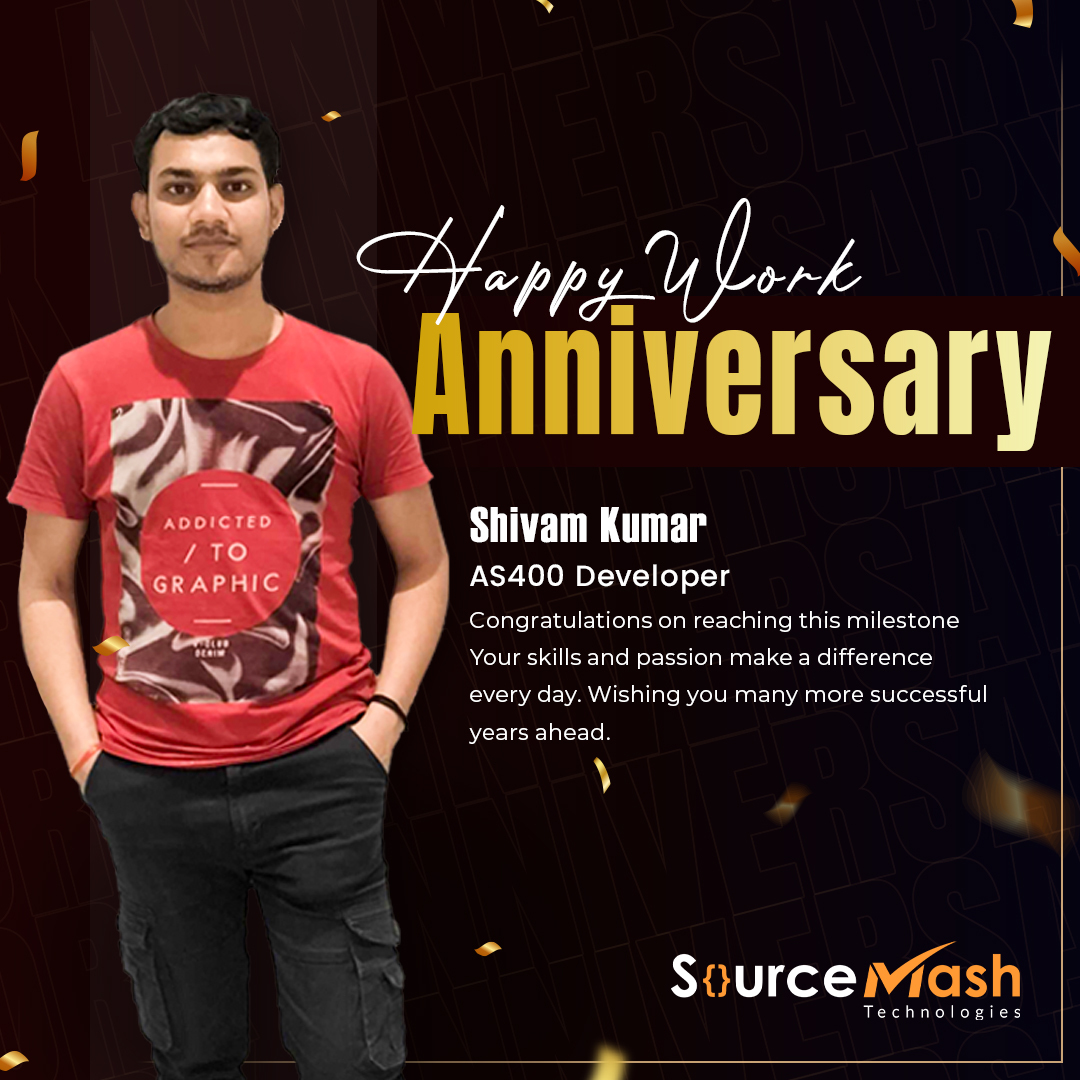 SourceMash - 🎊 Congratulations on your Work Anniversary,... | Facebook