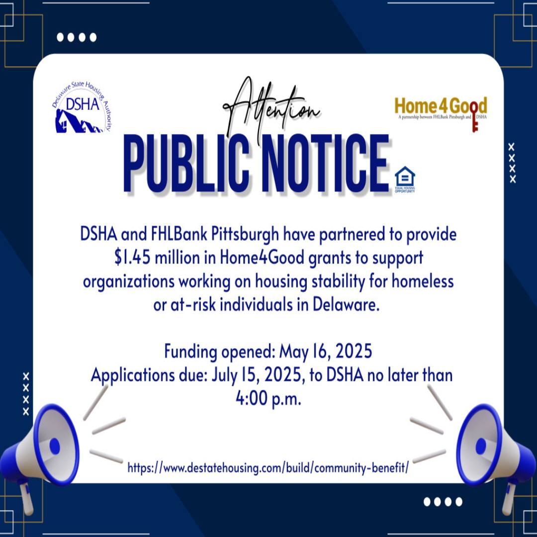 🚨 Attention... - Delaware State Housing Authority (DSHA) | Facebook