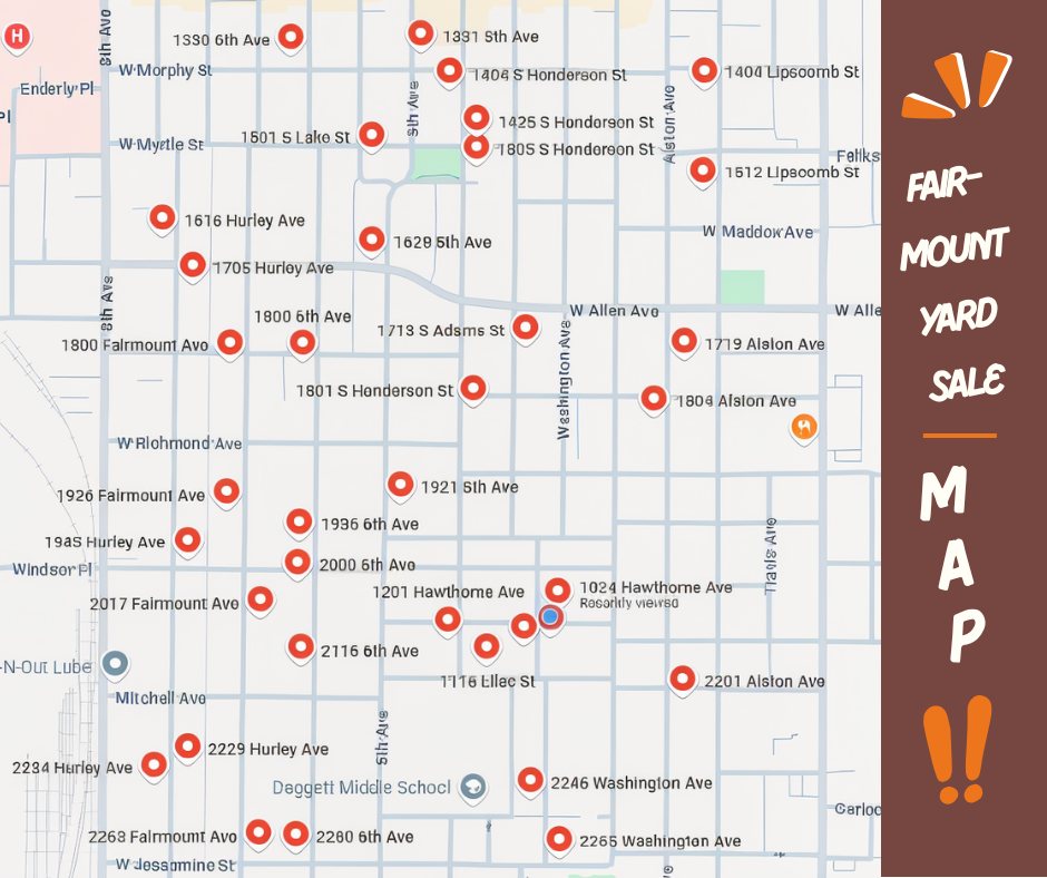 Fairmount - 🗺️ The Fairmount Neighborhood Yard Sale Map is HERE! 🎉 Get ...