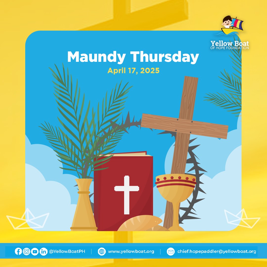 Yellow - On this Maundy Thursday, we remember how love was shown ...