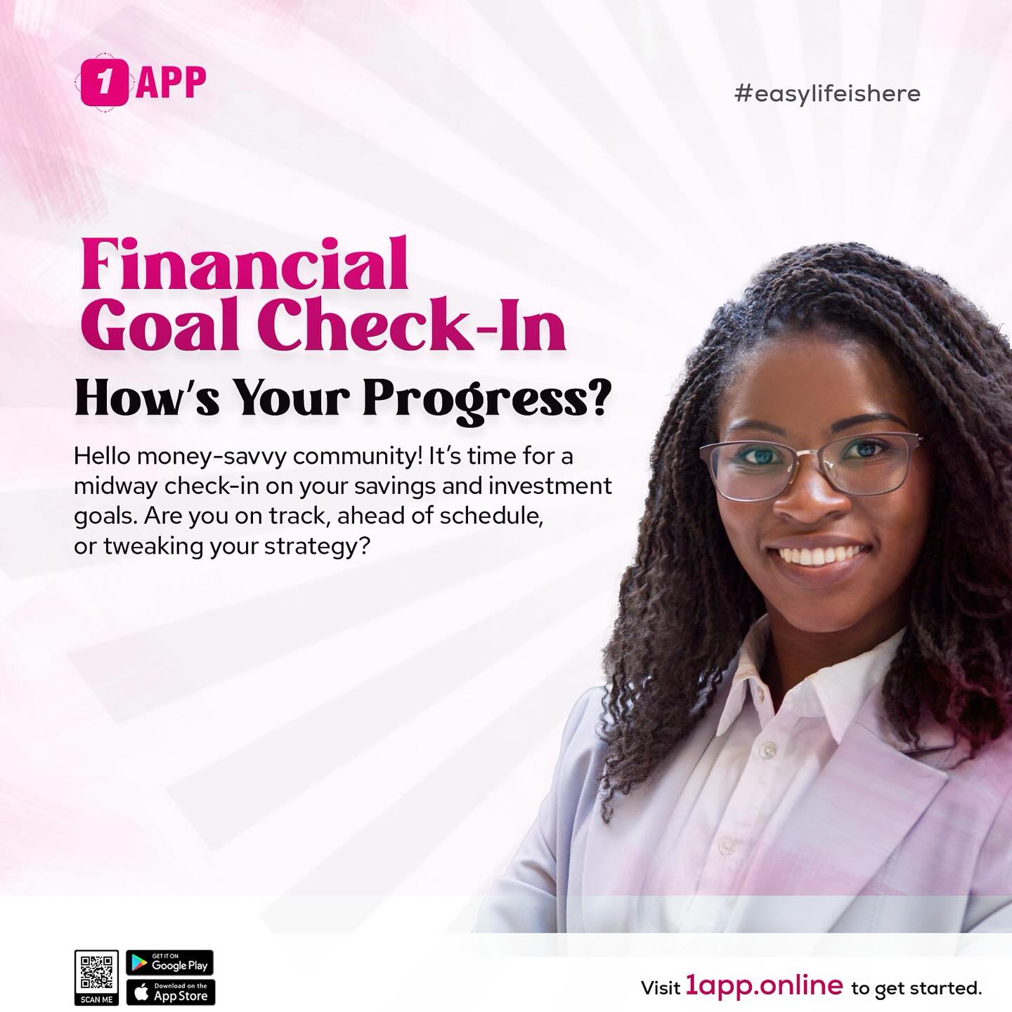 1app - Financial Goal Check-In – How’s Your Progress? Hello money-savvy ...
