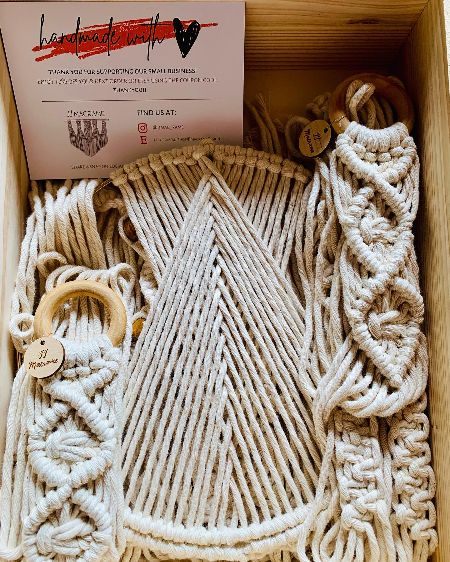 JJMacrame - Cute little macrame gift box 🎁 all packaged...