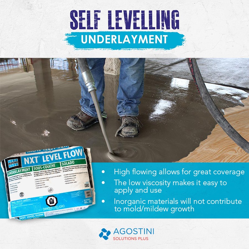 Agostini - NXT Level is a cement-based underlayment for use in leveling ...