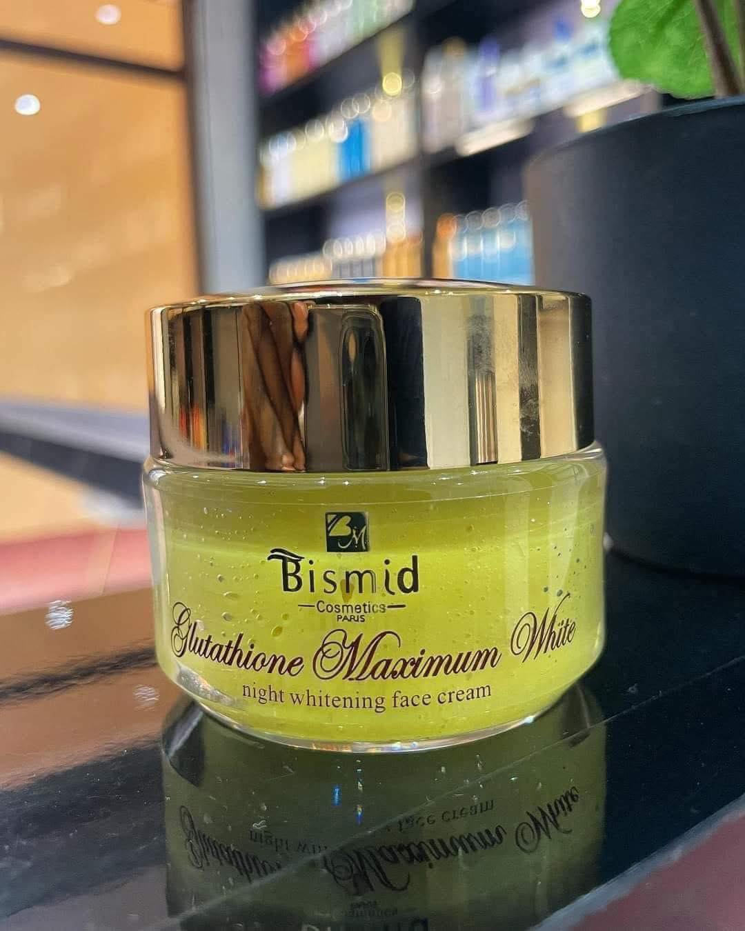 Crème Visage Bismid Kojic + Glutathione - Blanchissante, Anti-imperfections, 80g, Neuve