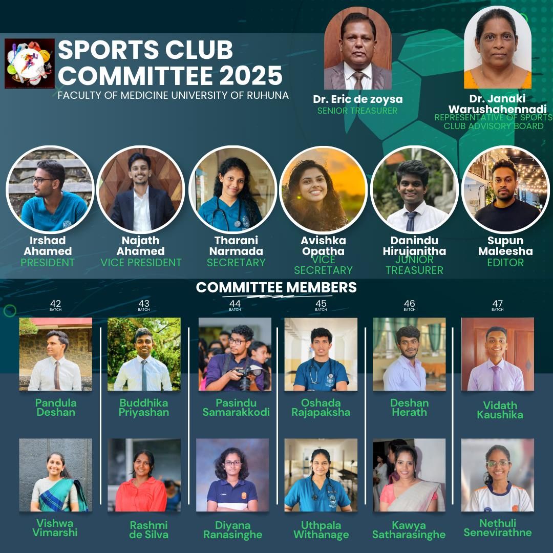 Sports Club - Faculty of Medicine, University of Ruhuna ...