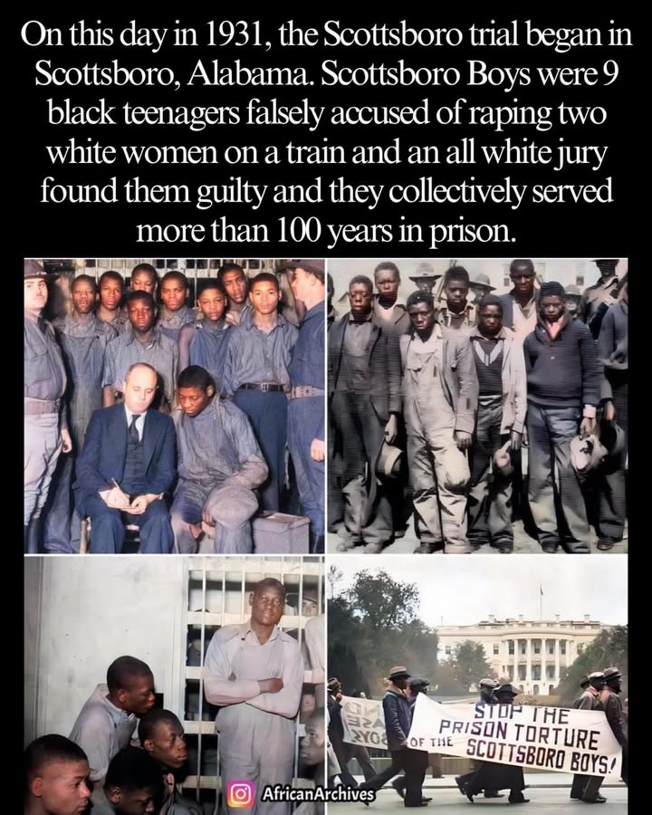 African - Scottsboro Boys were 9 black teenagers falsely accused in ...