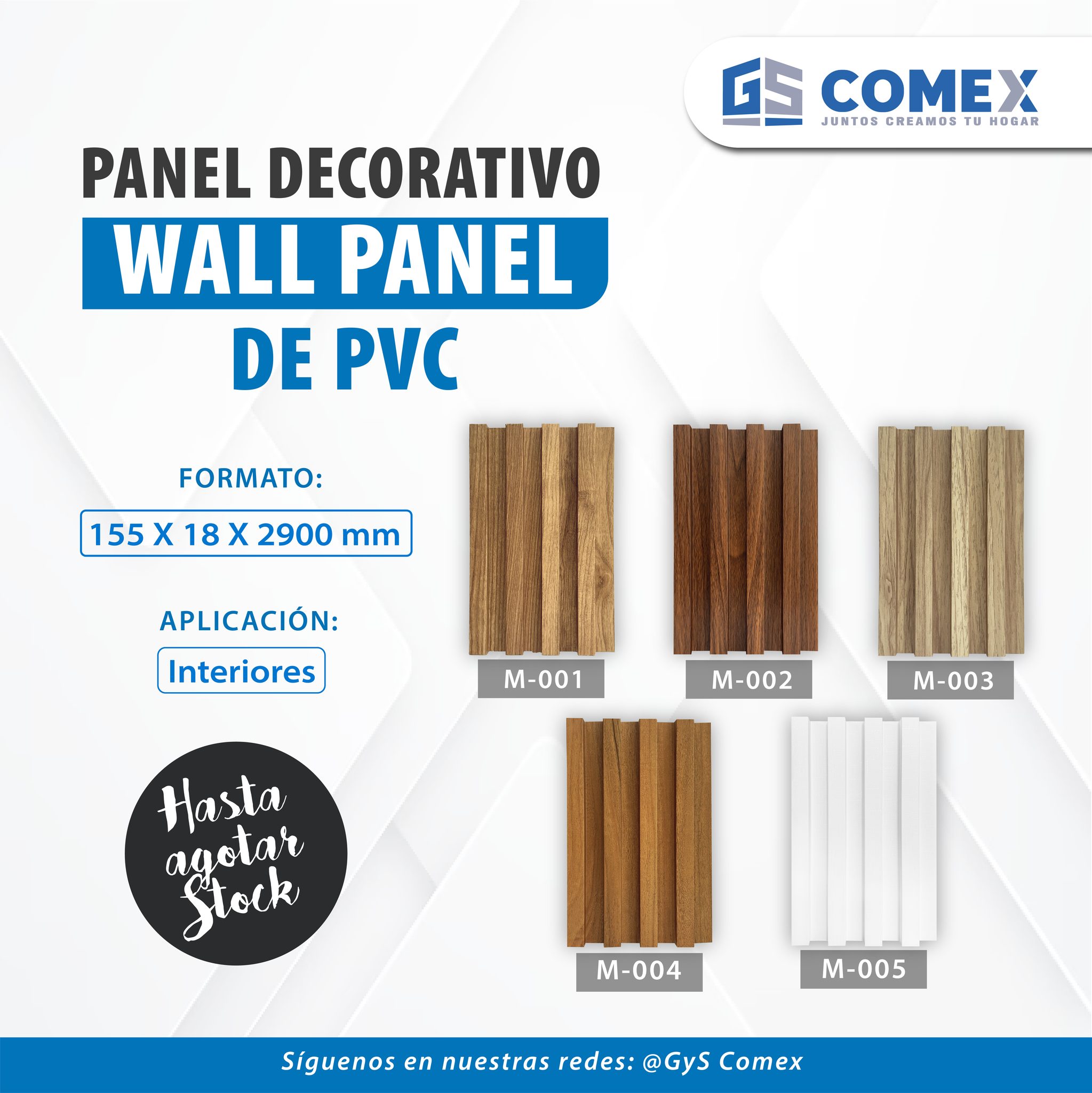 GyS COMEX - Nuevos modelos de Wall Panel PVC! Convierte...