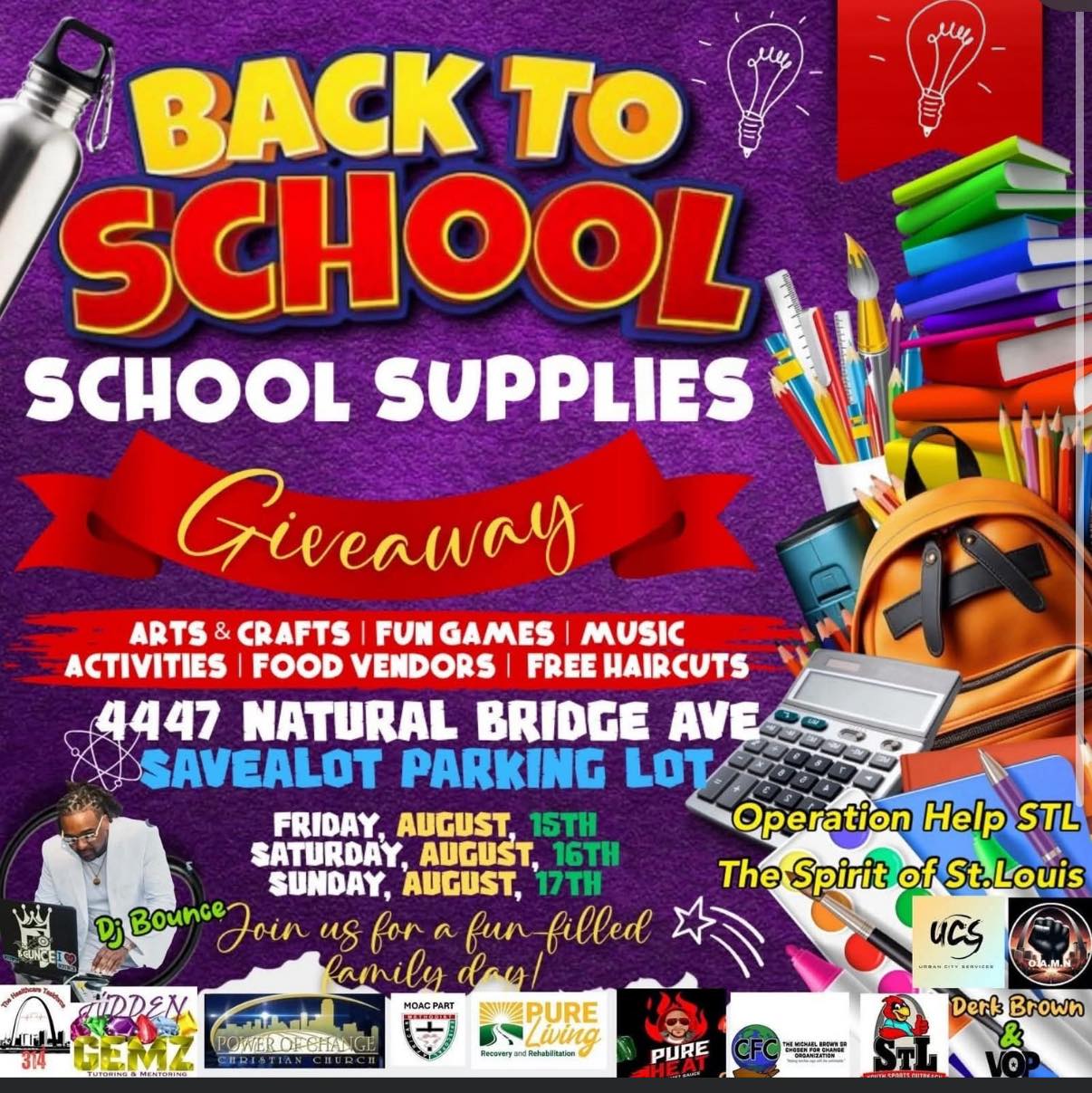 FREE BACK-TO-SCHOOL GIVEAWAY SET FOR AUGUST 15–17 ON NATURAL
