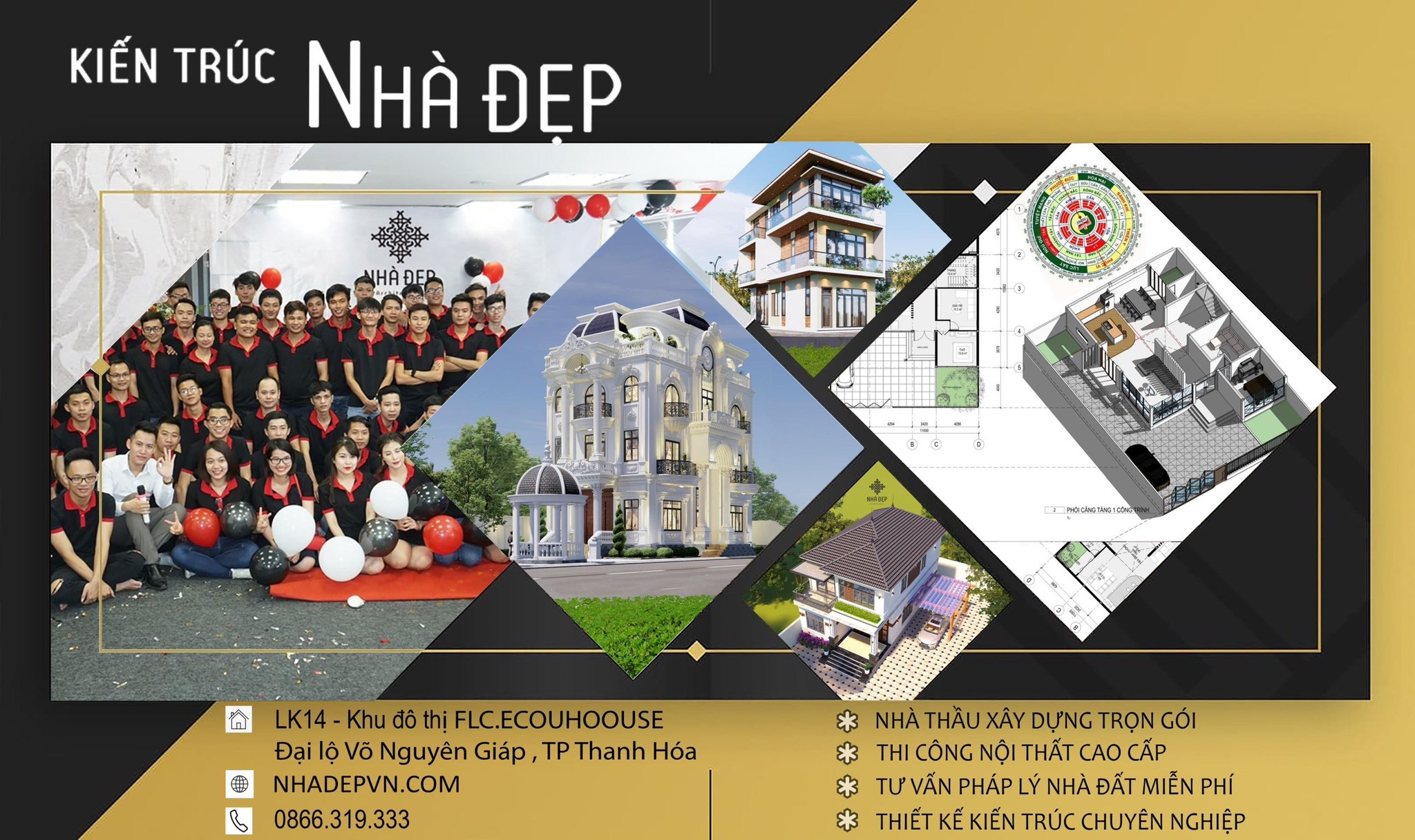 Công Ty TNHH Thiết Kế Thi Công Kiến Trúc Nhà Đẹp | Thanh Hóa