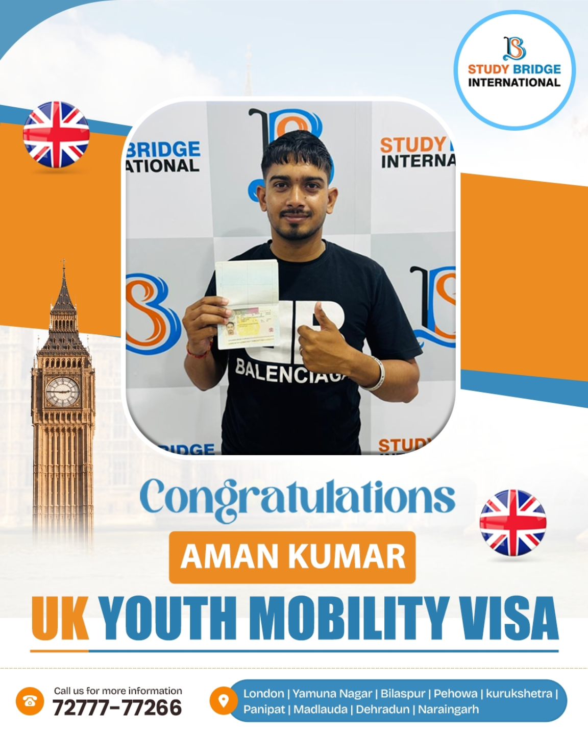 Study - 🎉 Big Congratulations to Aman Kumar! 🇬🇧 Another proud moment ...