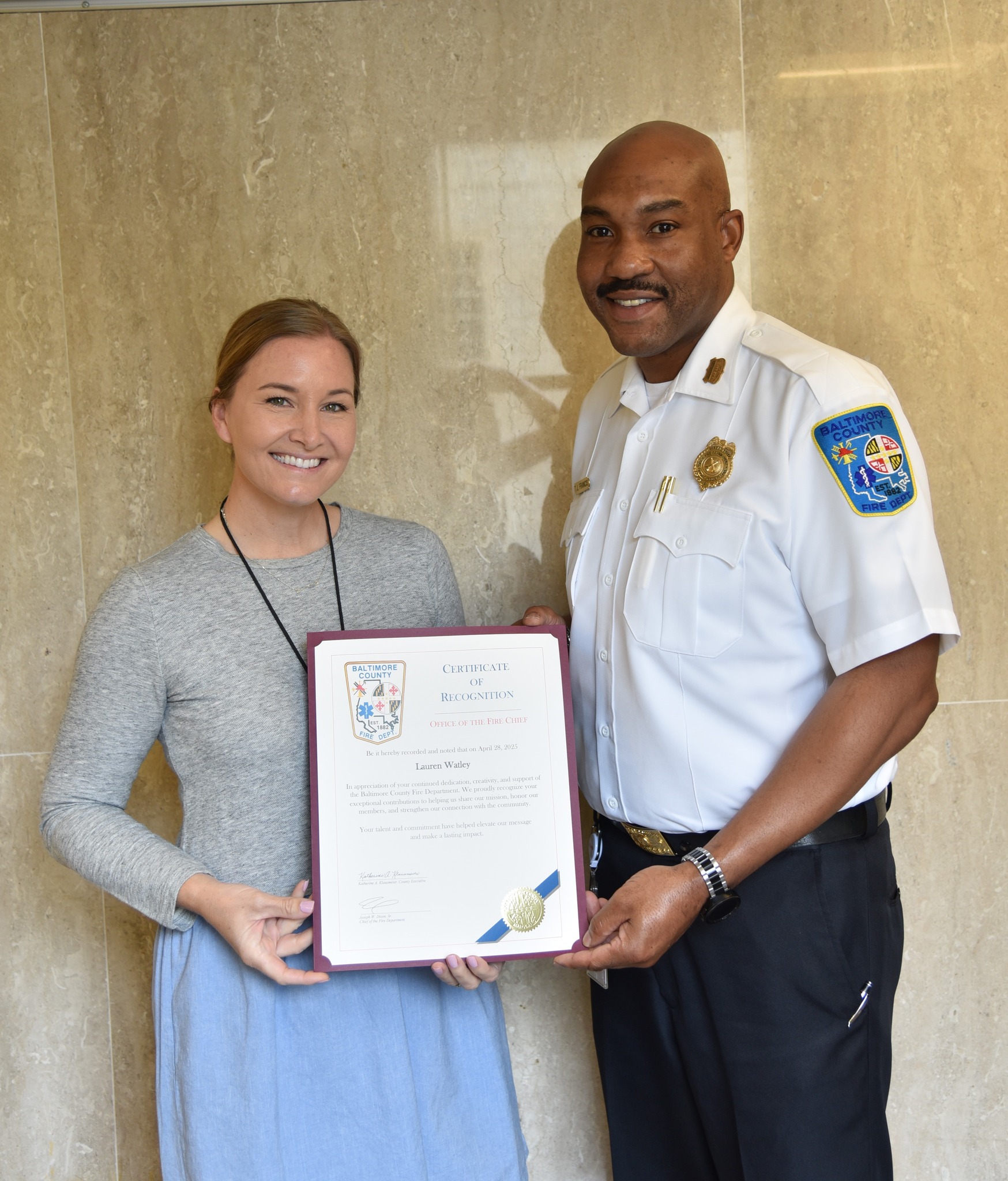 Today, we recognized... - Baltimore County Fire Department | Facebook
