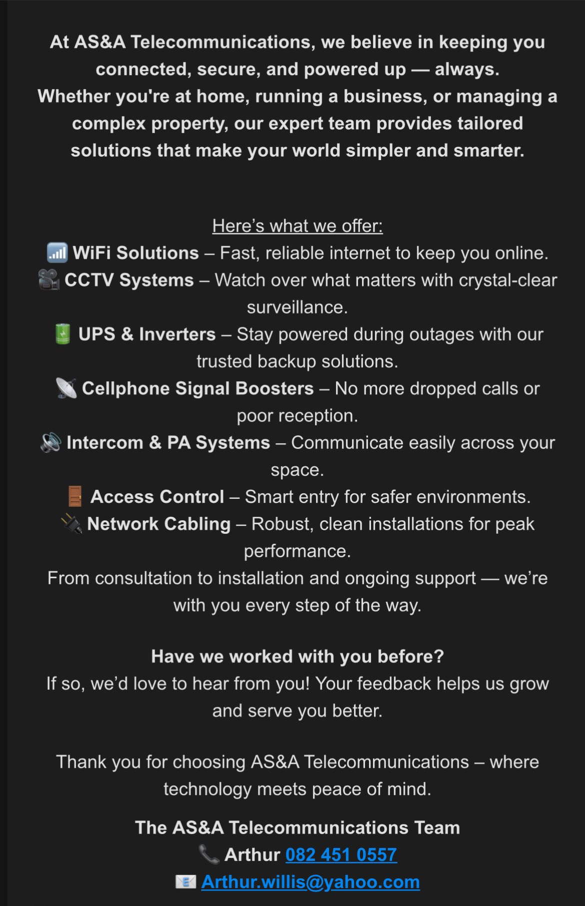 AS&A Telecommunications