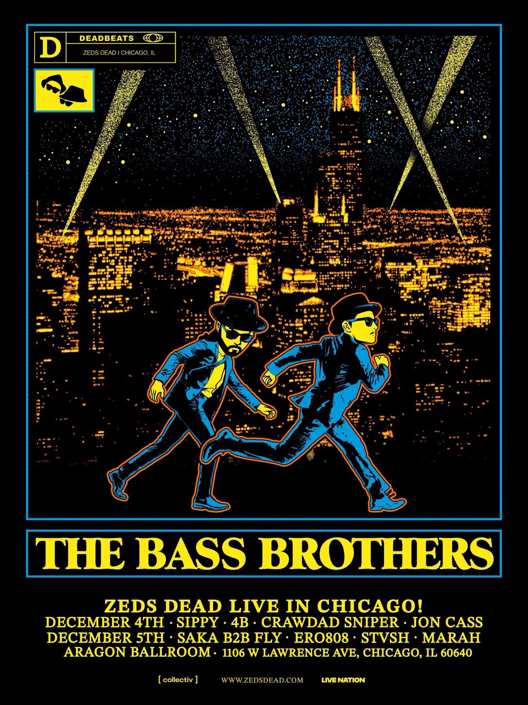 Zeds Dead live in Chicago Dec 4 at Aragon Ballroom