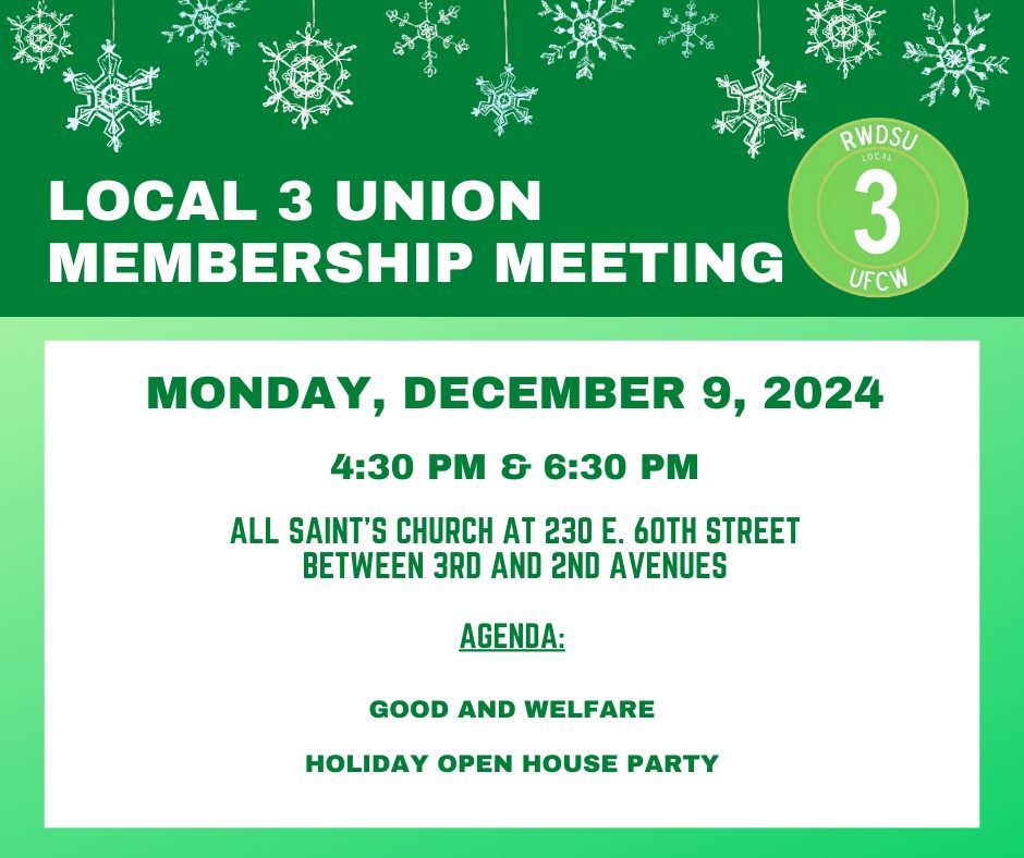 Local 3 United Storeworkers | Astoria NY