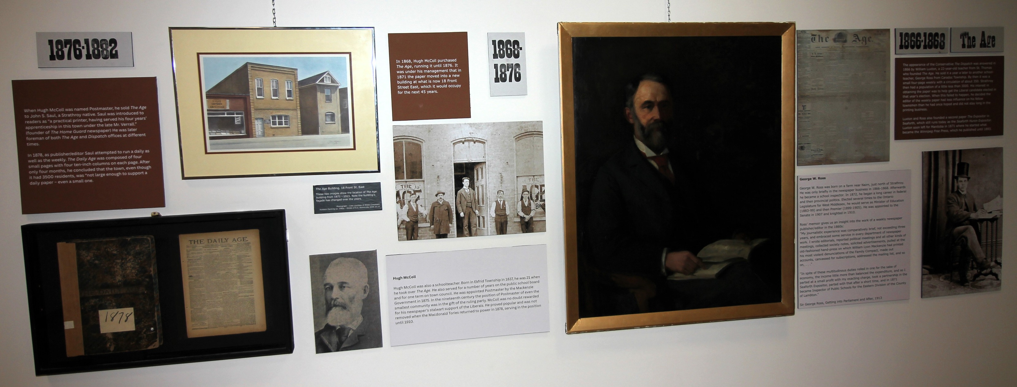 Strathroy - April 16, 2025 — the walls of the exhibit space at Museum ...