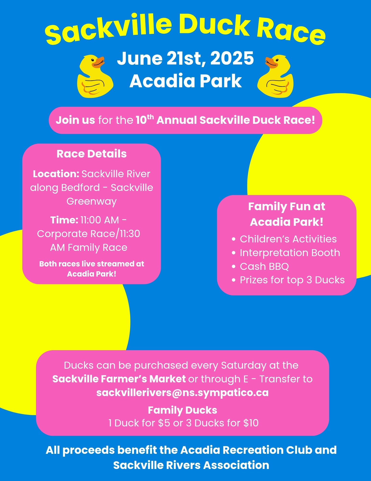 Sackville Duck Race