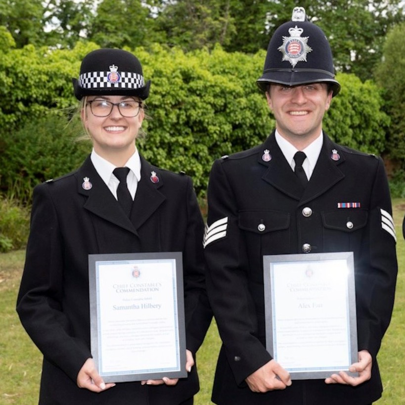 Gold Crisis Intervention Officer Citation Bar - Police Merit Award Commendation