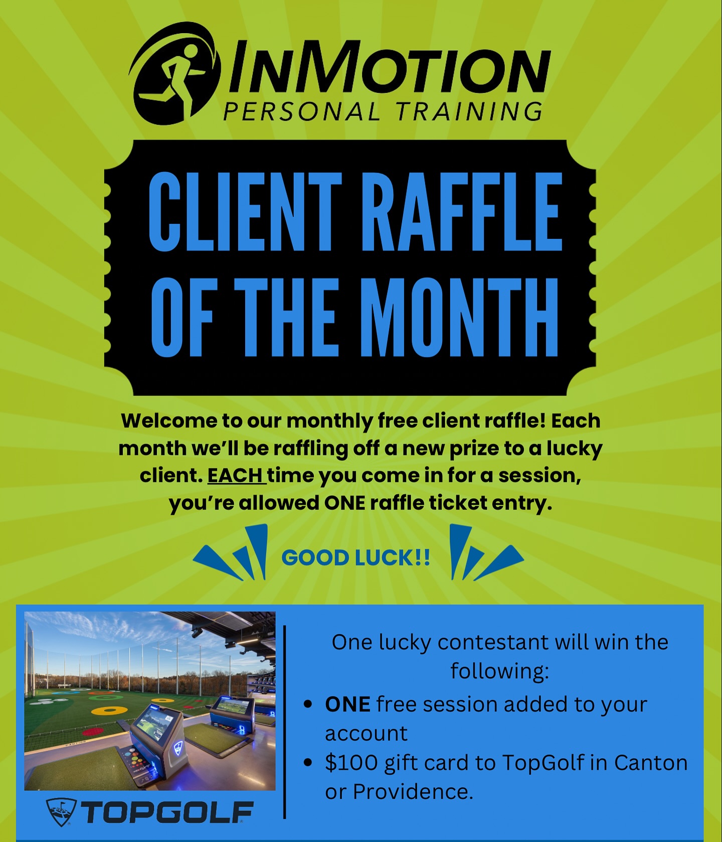 InMotion - 🎉 **Congratulations to Sam, our August Client Raffle Winner ...