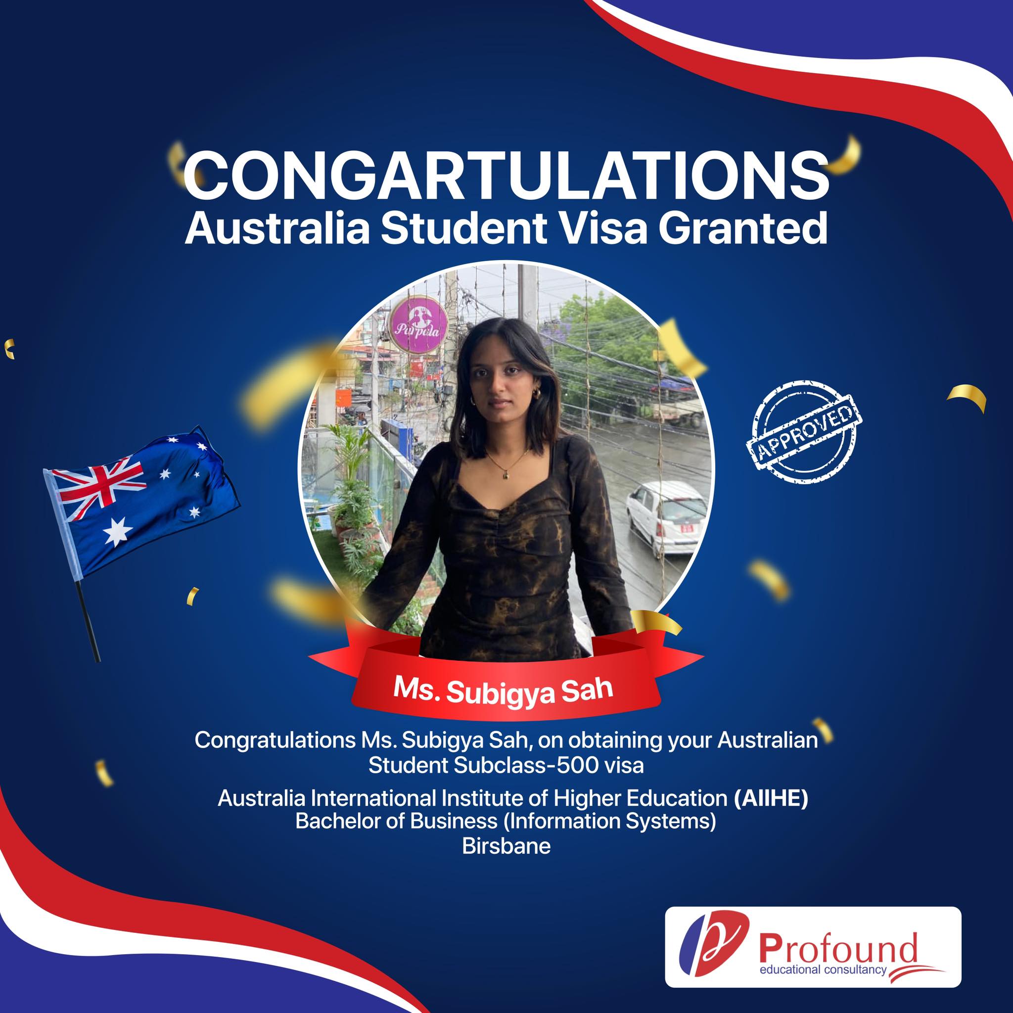 Profound - 🧑‍🎓 We would like to congratulate our student Ms. Subigya ...