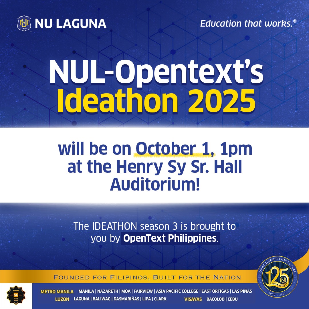 NU Laguna - NU Laguna Ideathon Update! The NUL-OpenText... | Facebook