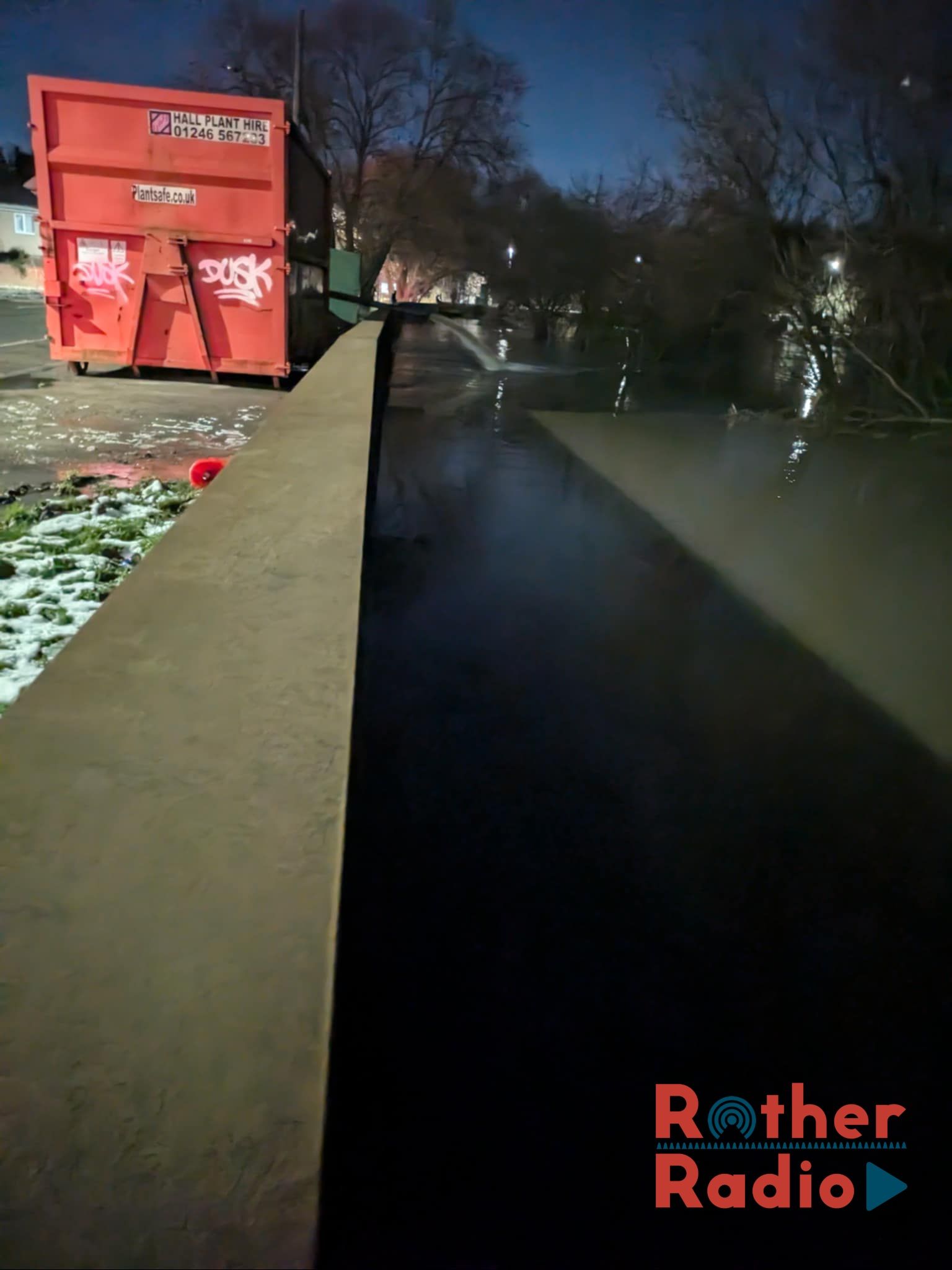 Rother - 💧 This is the current River Level along the B6066, Main Street ...