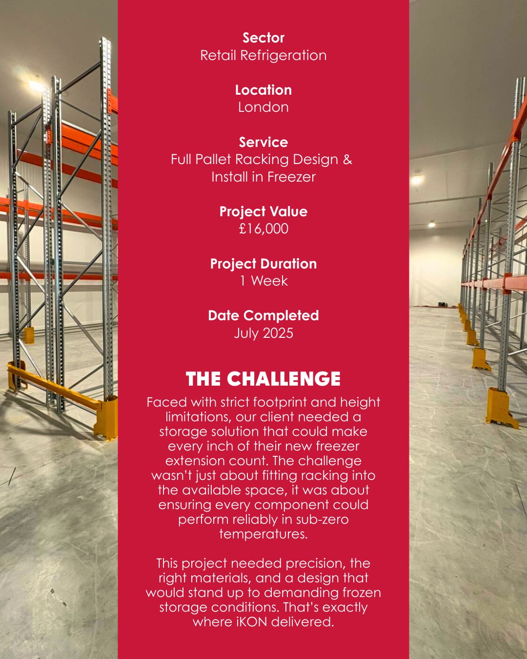 Ikon - Cold storage, high performance. ️ In a new London freezer ...