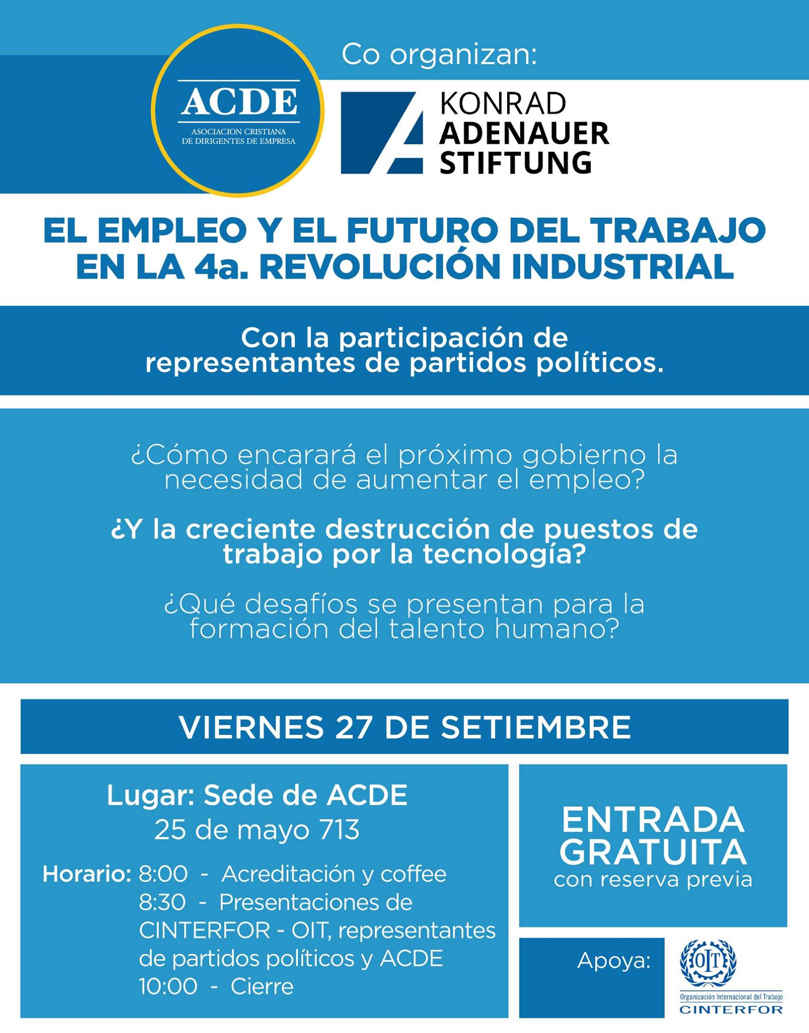 ACDE - El empleo y el futuro del trabajo en la cuarta... | Facebook