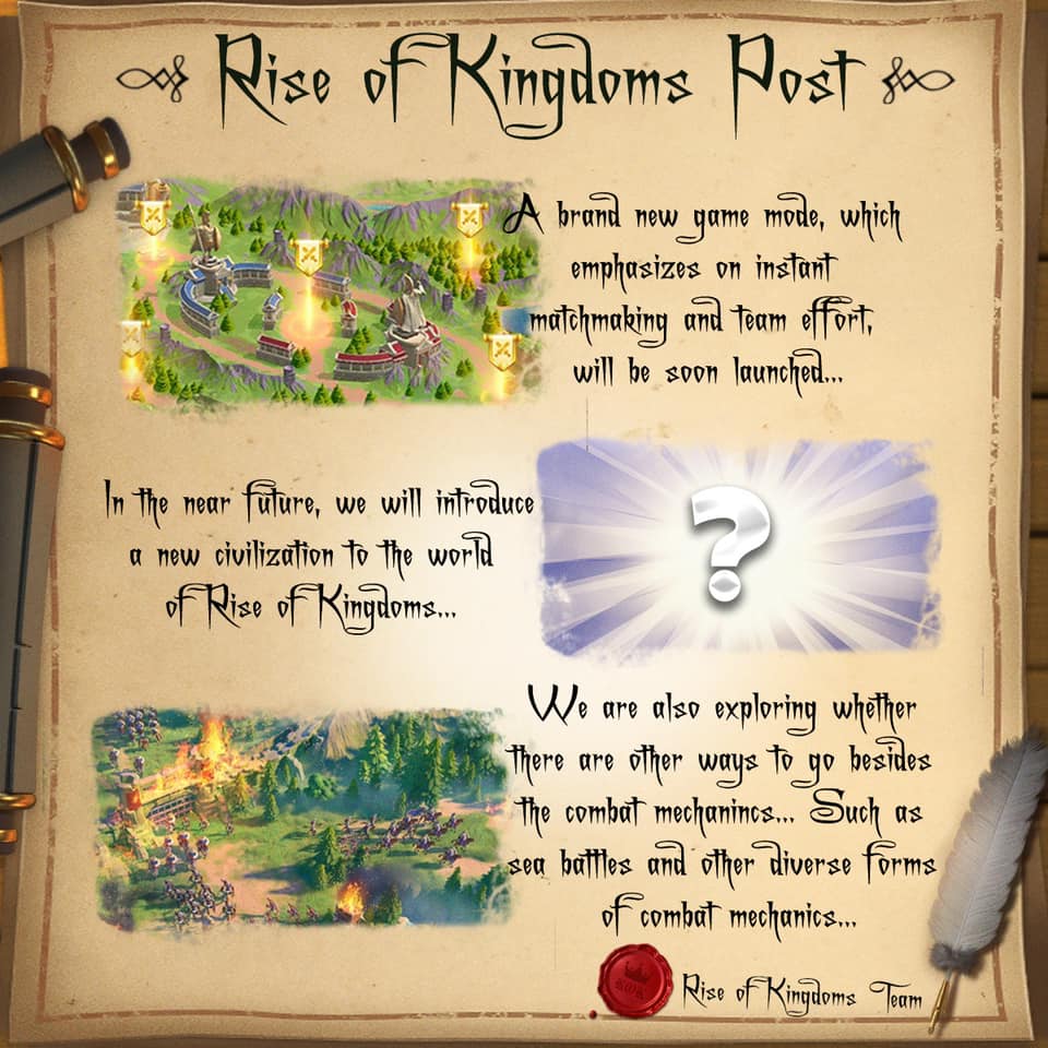 Rise of Kingdoms - A letter from the RoK team 📜 “Future Plans for Rise ...