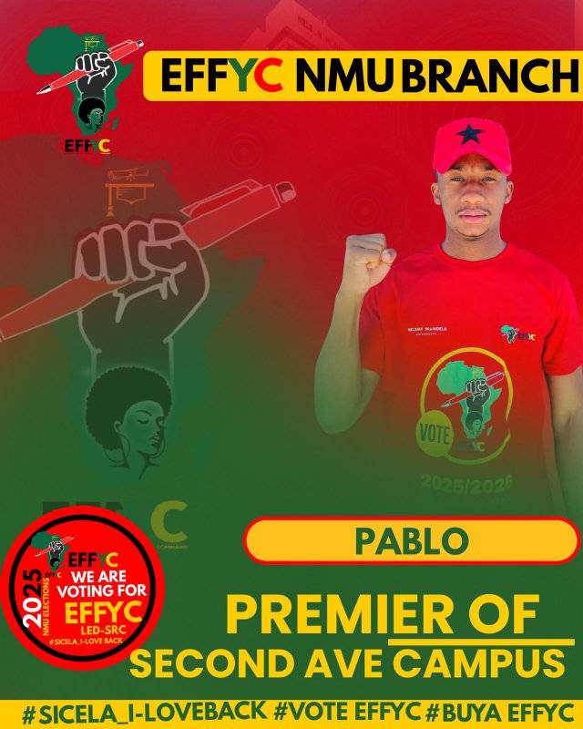 EFFYC NMU - ♦️SRC Candidates♦️ The EFF Youth Command at... | Facebook