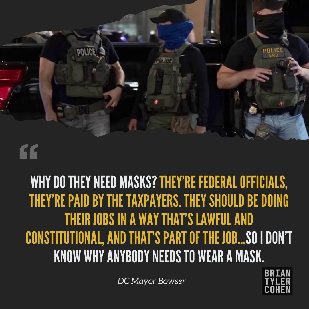 The Democratic - Why do they need masks? Great question. Tell Congress ...