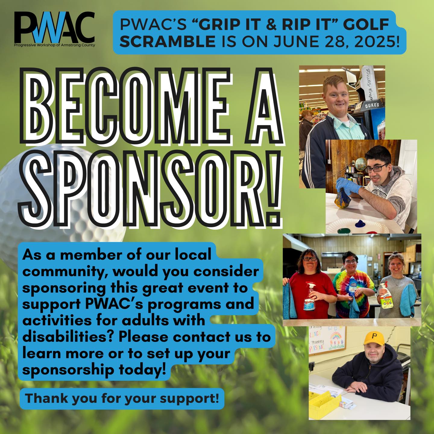 Thank you... - Progressive Workshop of Armstrong County, Inc. | Facebook