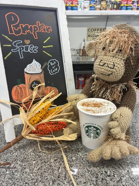 Pumpkin spice coffee at Bigfoot Crossing in Jay, FL