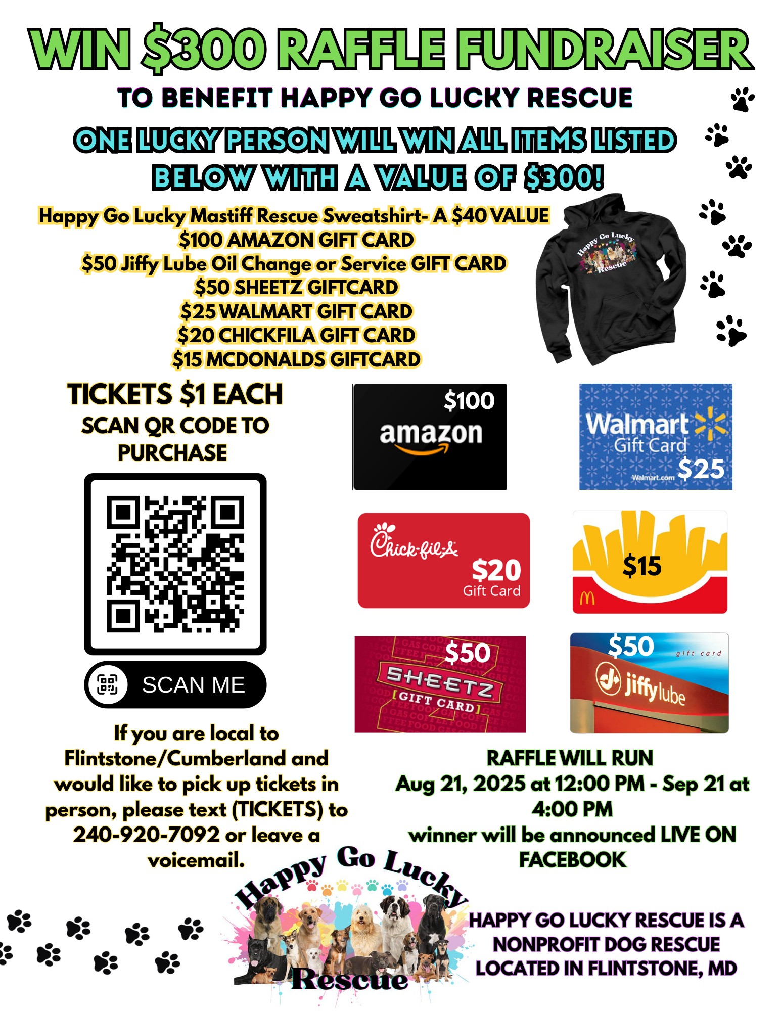 Happy - 🎉🐾 WIN BIG, SAVE LIVES! 🐾🎉 Happy Go Lucky Mastiff Rescue is ...